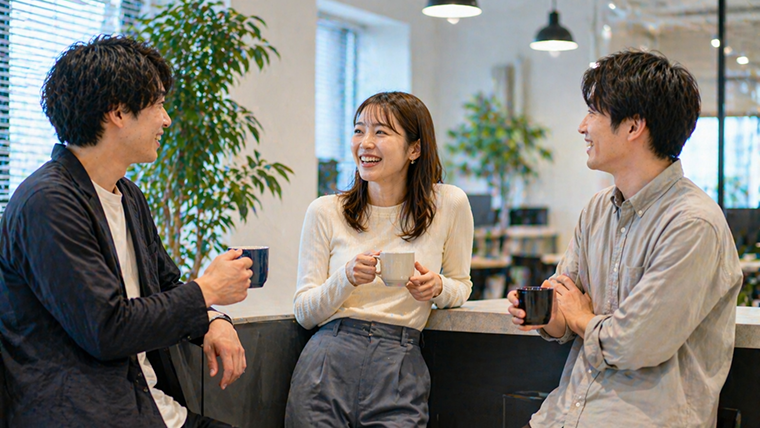 Z世代の採用 休憩シーン