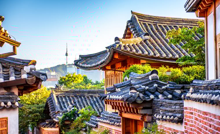 韓国マーケティングの株式会社ジャリアの韓国の街並みイメージ