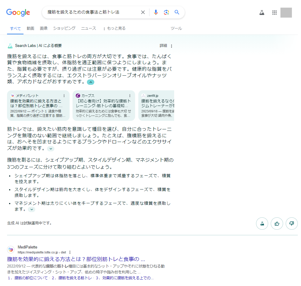 SGEのSEOへの影響について福岡の広告代理店が解説イメージ1