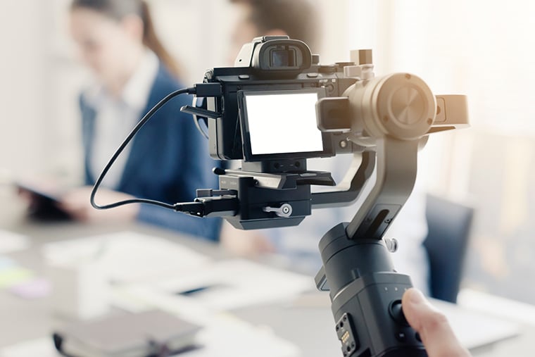 YouTube運用の株式会社ジャリアのYouTube動画撮影のイメージ